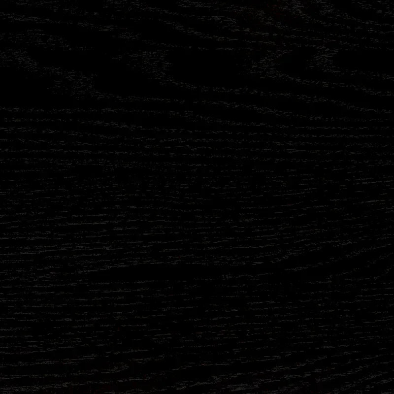 Lit plateforme King en bois de pin massif contemporain, tête de lit incurvée et rembourrée, chêne noir