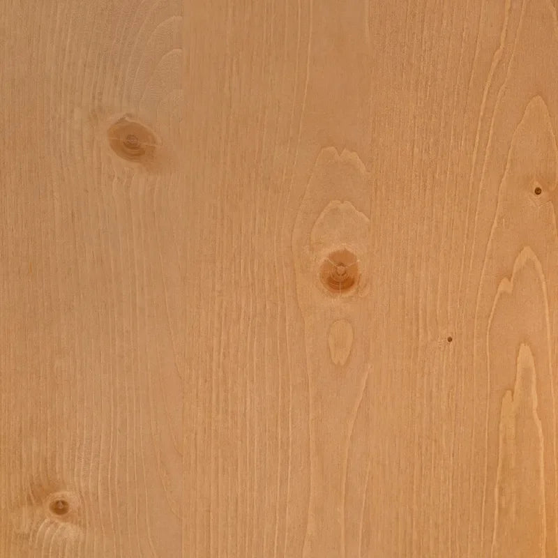 Lit plateforme King en bois de pin massif contemporain, tête de lit incurvée et rembourrée, chêne noir
