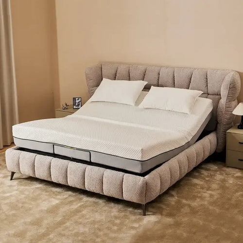 Sommier articulé électrique inclinable tête et pieds télécommandé Zéro Gravité Full Queen King