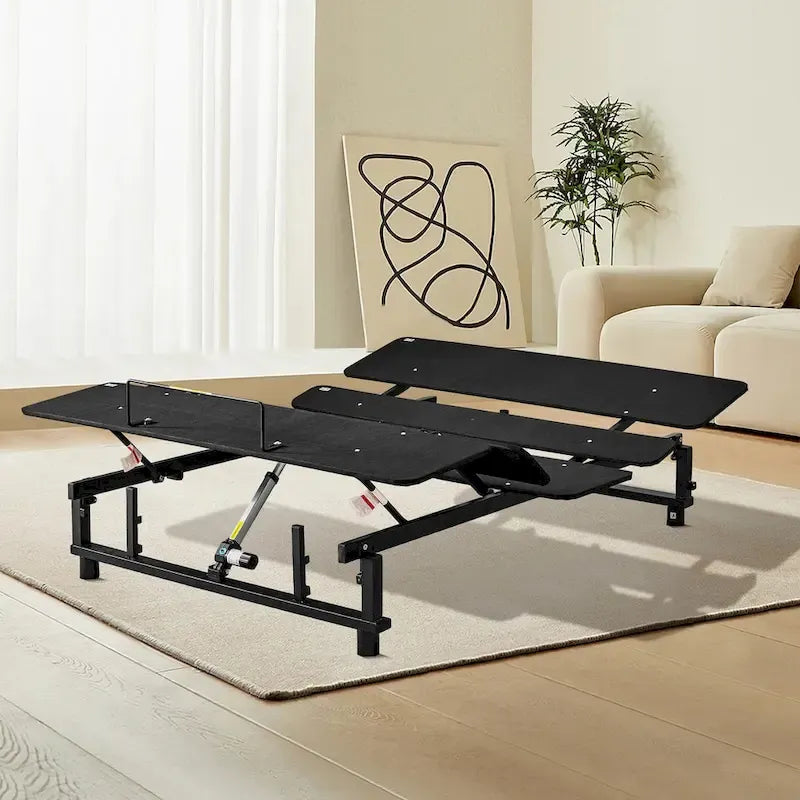 Sommier articulé électrique inclinable tête et pieds télécommandé Zéro Gravité Full Queen King