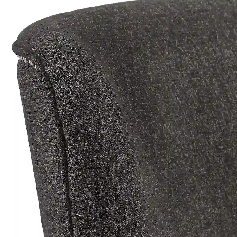 Fauteuil lounge à dossier haut avec repose-pieds Oreiller Clous de tapissier Pieds en peuplier 3 couleurs