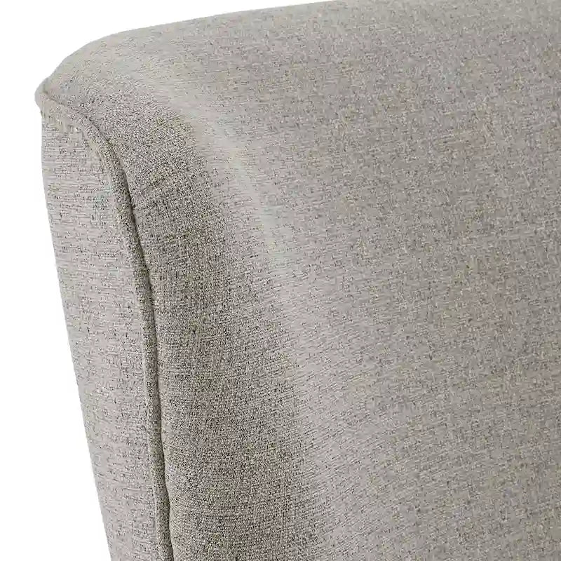 Fauteuil lounge à dossier haut avec repose-pieds Oreiller Clous de tapissier Pieds en peuplier 3 couleurs