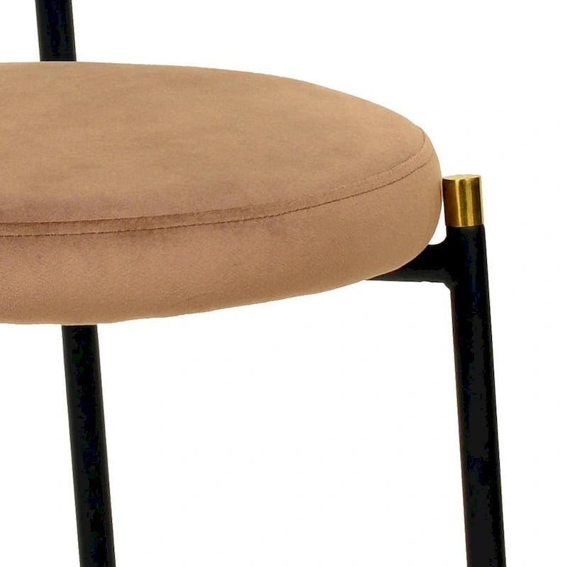 Modern style dining chair – a decorative chair with a rattan back, suitable for home offices, living rooms, and kitchens.