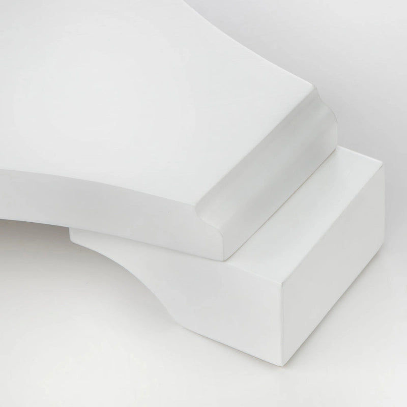 Table de salle à manger ronde sur pied en hévéa, base sculptée, style rustique vieilli, finitions multiples
