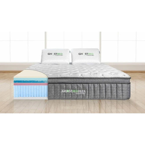 Matelas hybride 13 pouces, 7 couches, mousse à mémoire de forme et gel, ressorts, housse rafraîchissante, du jumeau au très grand lit (Cal King)